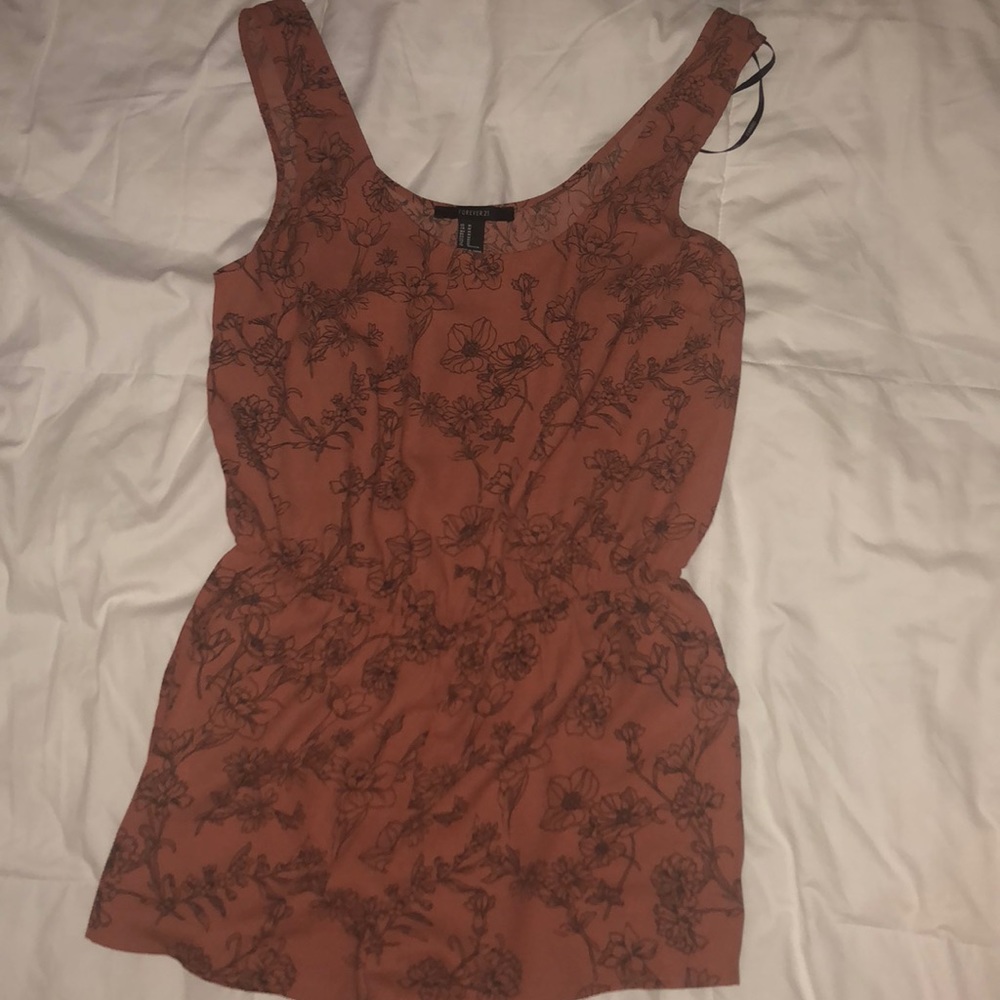 Forever 21 flower print romper